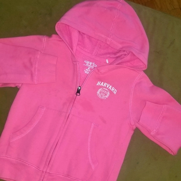 Harvard University | Pink | Zip Up | Hooded Sweatshirt | Kids Size 4T - Picture 1 of 4